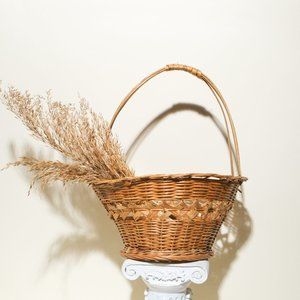 Wicker Basket w/ Handle